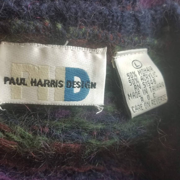 VTG Women's Sweater Cardigan Fuzzy Mohair Blend - Picture 7 of 7